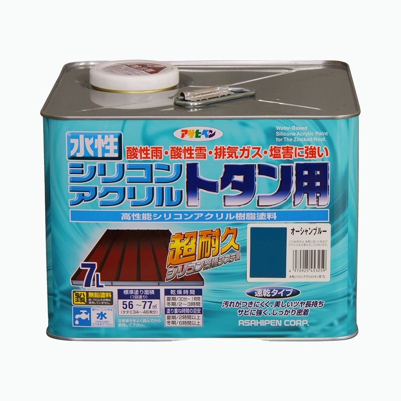 アサヒペン 9010379 水性シリコンアクリルトタン用 7L OBL 1個(ご注文単位1個)【直送品】