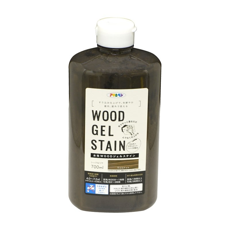 アサヒペン 9018166 水性WOODジェルステイン700ML ウォルナット 1個（ご注文単位1個）【直送品】