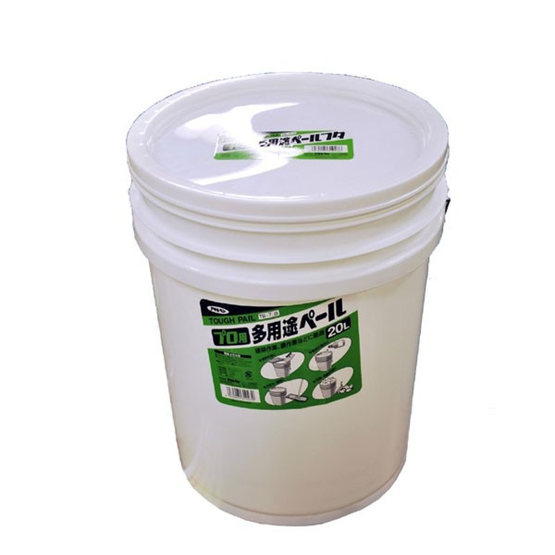 アサヒペン 9016394 プロ用多用途ペール 20L 白 TB-7 1個（ご注文単位1個）【直送品】