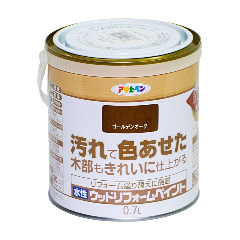 アサヒペン 9018116 水性ウッドリフォームペイント 0.7L Gオーク 1個(ご注文単位1個)【直送品】
