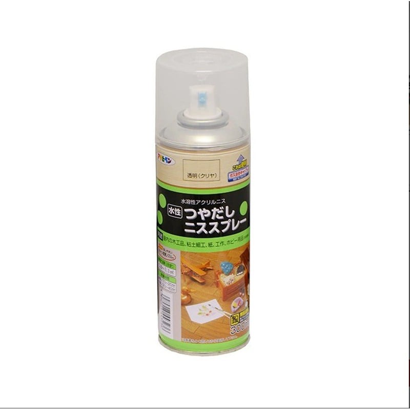 アサヒペン 901313 水性つや出しニススプレー 300ML クリヤ 1個(ご注文単位1個)【直送品】