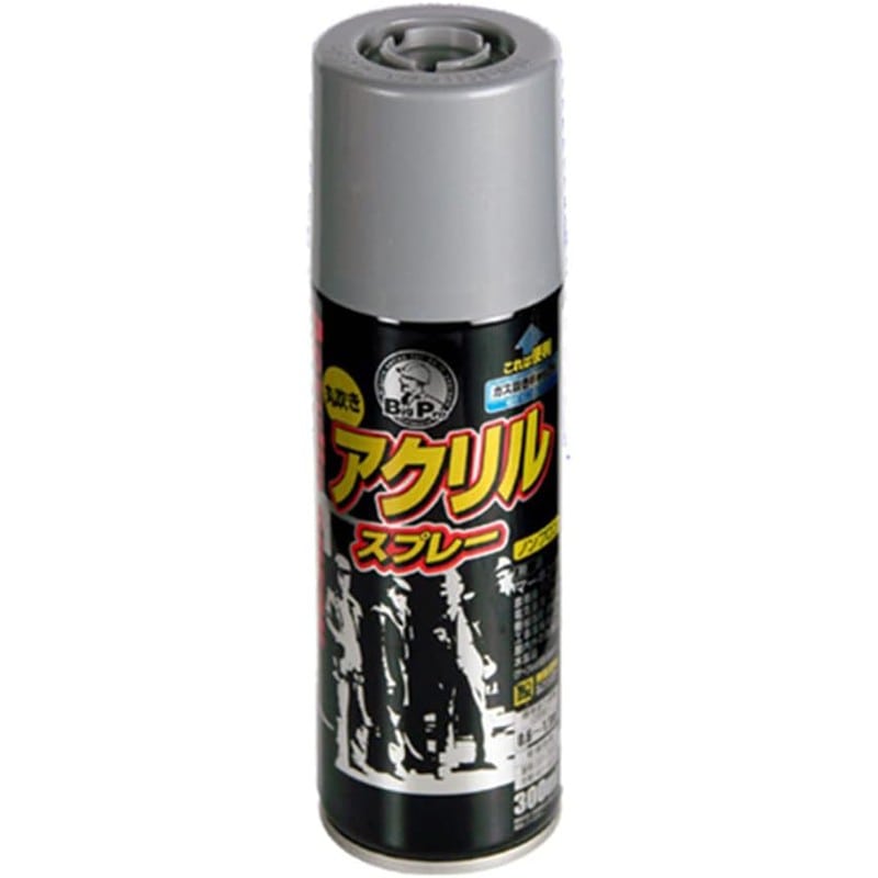 アサヒペン 9010253 BIGPRO アクリルスプレー300mL シルバー 1個(ご注文単位1個)【直送品】