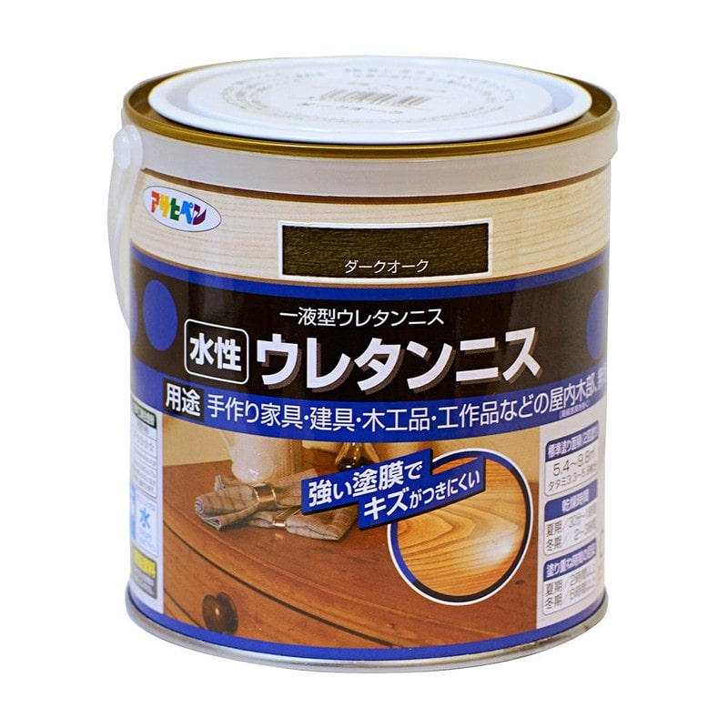 アサヒペン 9018204 水性ウレタンニス 0.7L ダークオーク 1個（ご注文単位1個）【直送品】