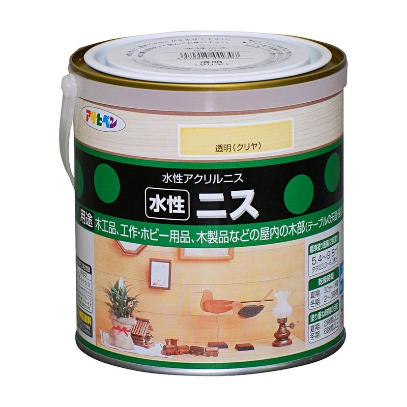 アサヒペン 9010397 水性ニス 0.7L 透明 クリヤ 1個（ご注文単位1個）【直送品】