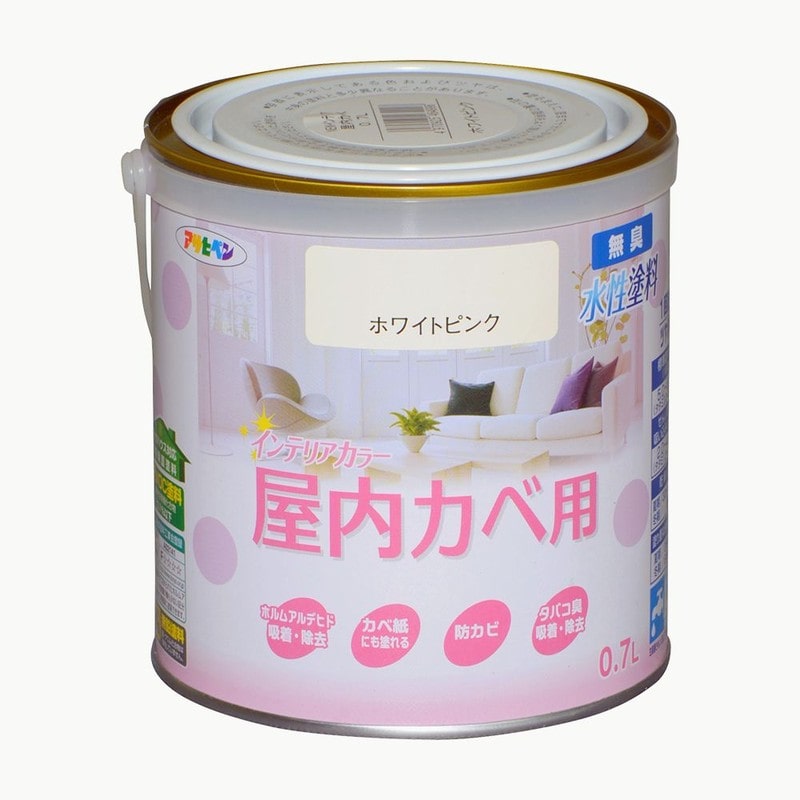 アサヒペン 9017615 NEW水性インテリアカラー屋内カベ0.7L WPK 1個（ご注文単位1個）【直送品】