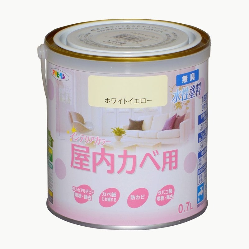 アサヒペン 9017616 NEW水性インテリアカラー屋内カベ0.7L WYW 1個（ご注文単位1個）【直送品】