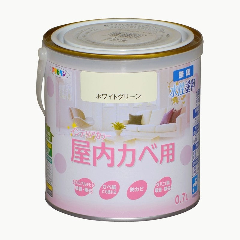 アサヒペン 9017617 NEW水性インテリアカラー屋内カベ0.7L WGN 1個（ご注文単位1個）【直送品】