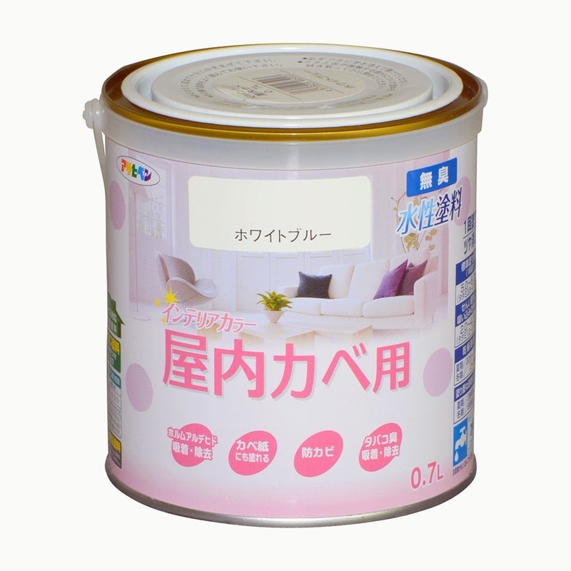 アサヒペン 9017618 NEW水性インテリアカラー屋内カベ0.7L WBL 1個（ご注文単位1個）【直送品】