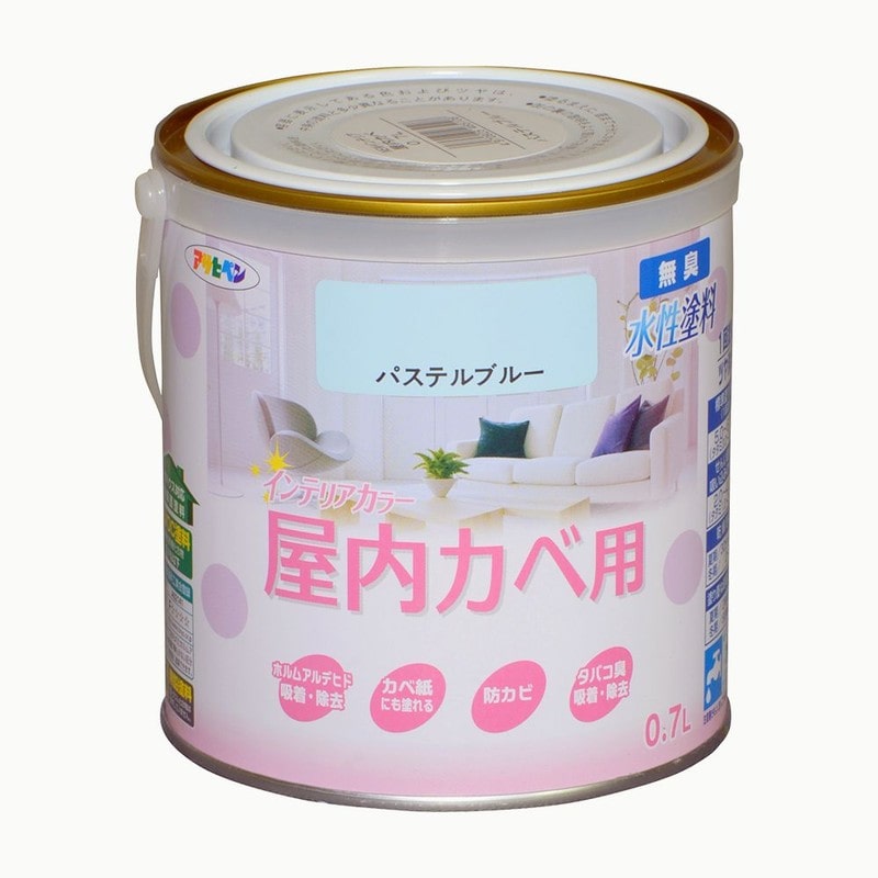 アサヒペン 9017626 NEW水性インテリアカラー屋内カベ0.7L PBL 1個（ご注文単位1個）【直送品】
