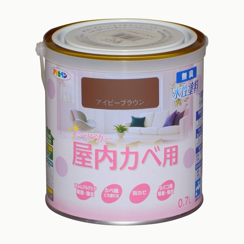アサヒペン 9017630 NEW水性インテリアカラー屋内カベ0.7L IBW 1個（ご注文単位1個）【直送品】