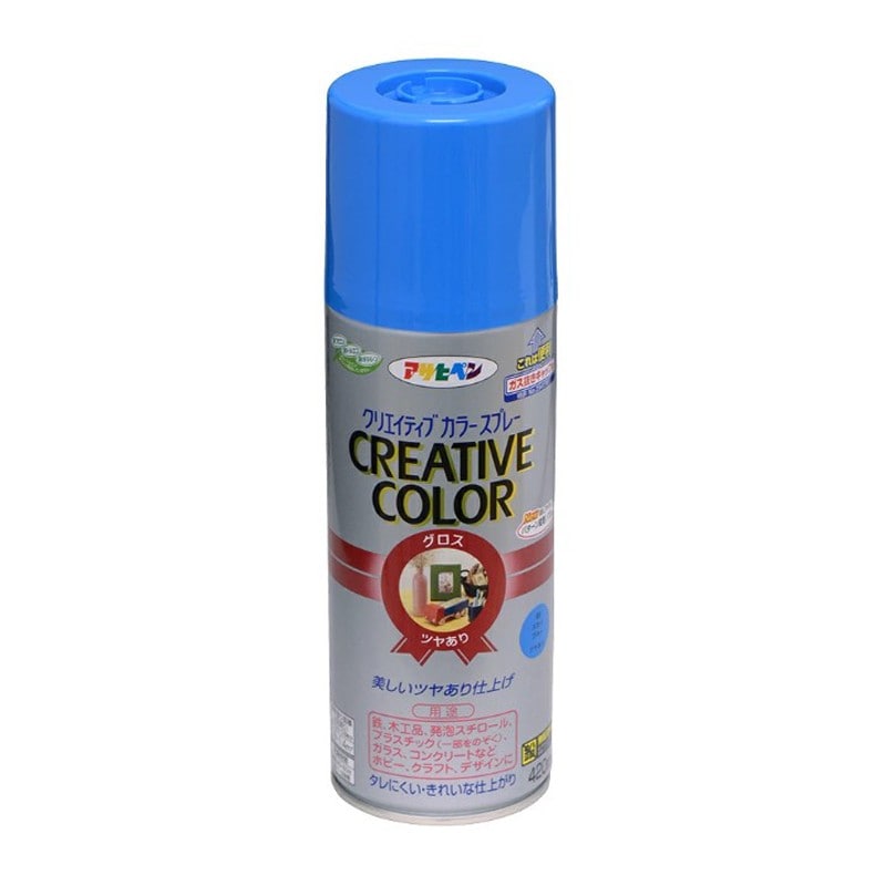 アサヒペン 9010074 クリエイティブカラースプレー 420mL SBL 1個（ご注文単位1個）【直送品】