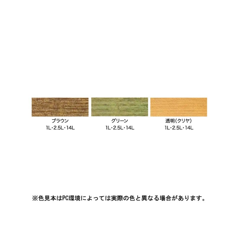 アサヒペン 9011621 木材防虫防腐ソート 1L ブラウン 1個（ご注文単位1個）【直送品】