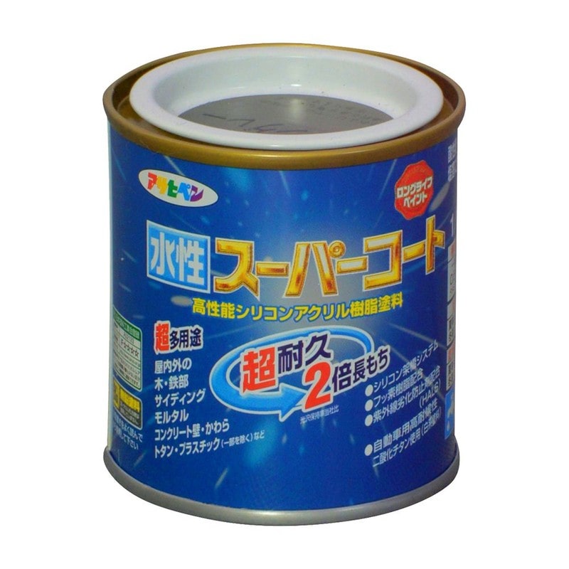 アサヒペン 9011433 水性スーパーコート 1/12L ブラングレー 1個(ご注文単位1個)【直送品】