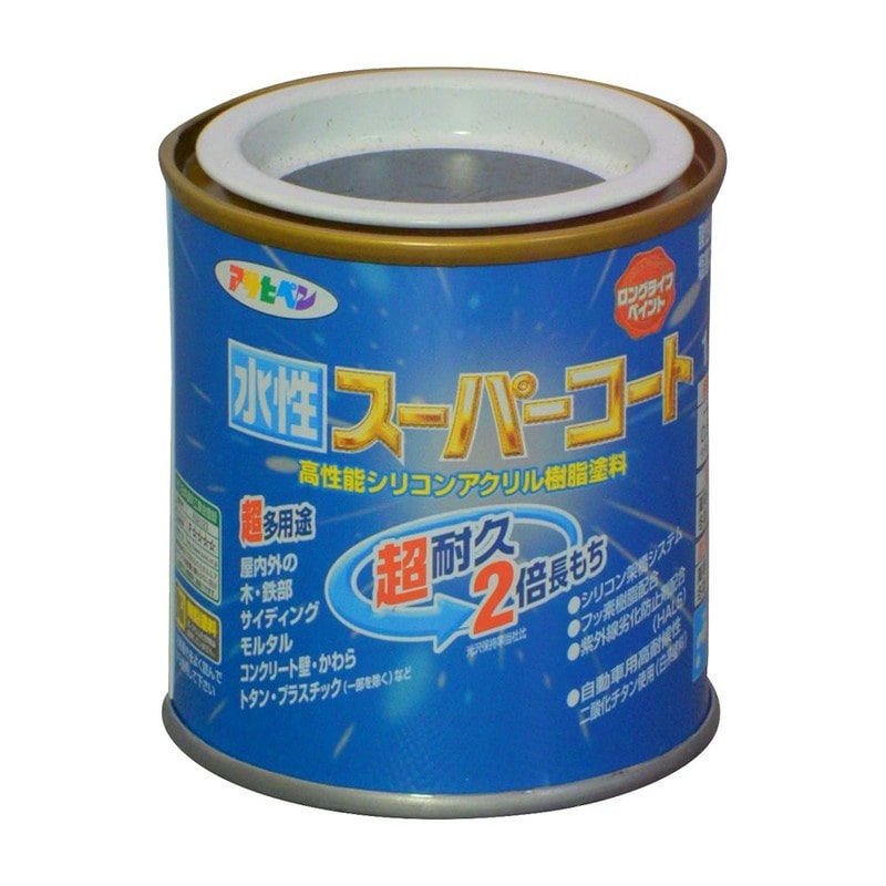 アサヒペン 9011437 水性スーパーコート 1/12LアトランティックBL 1個(ご注文単位1個)【直送品】