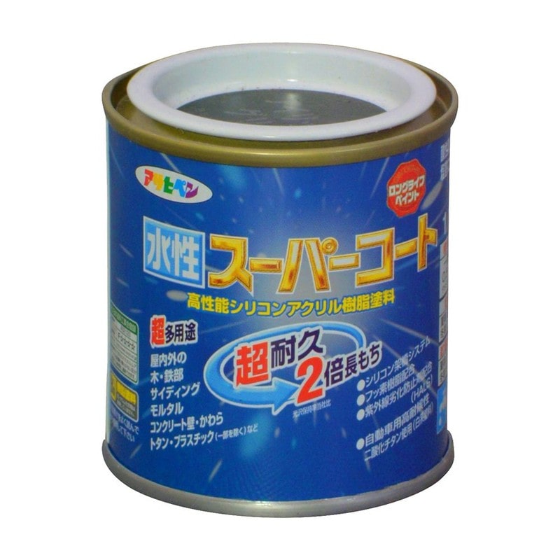 アサヒペン 9011439 水性スーパーコート 1/12L アイリッシュGN 1個(ご注文単位1個)【直送品】