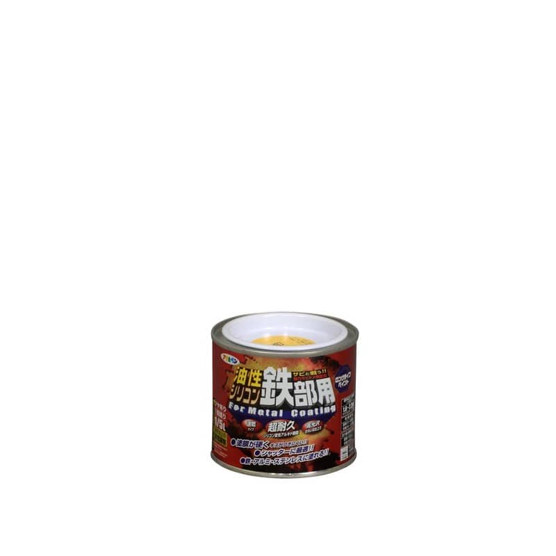 アサヒペン 9010758 AP 油性シリコン鉄部用 1/5L 黄色 1個（ご注文単位1個）【直送品】
