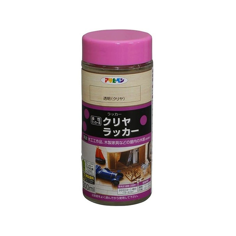 アサヒペン 901306 クリヤラッカー 300mL 透明 クリヤ 1個（ご注文単位1個）【直送品】