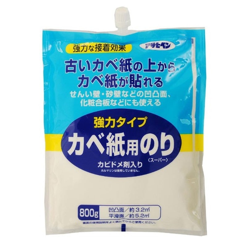 アサヒペン 9015711 強力タイプカベ紙用のり 800g #774 1個（ご注文単位1個）【直送品】
