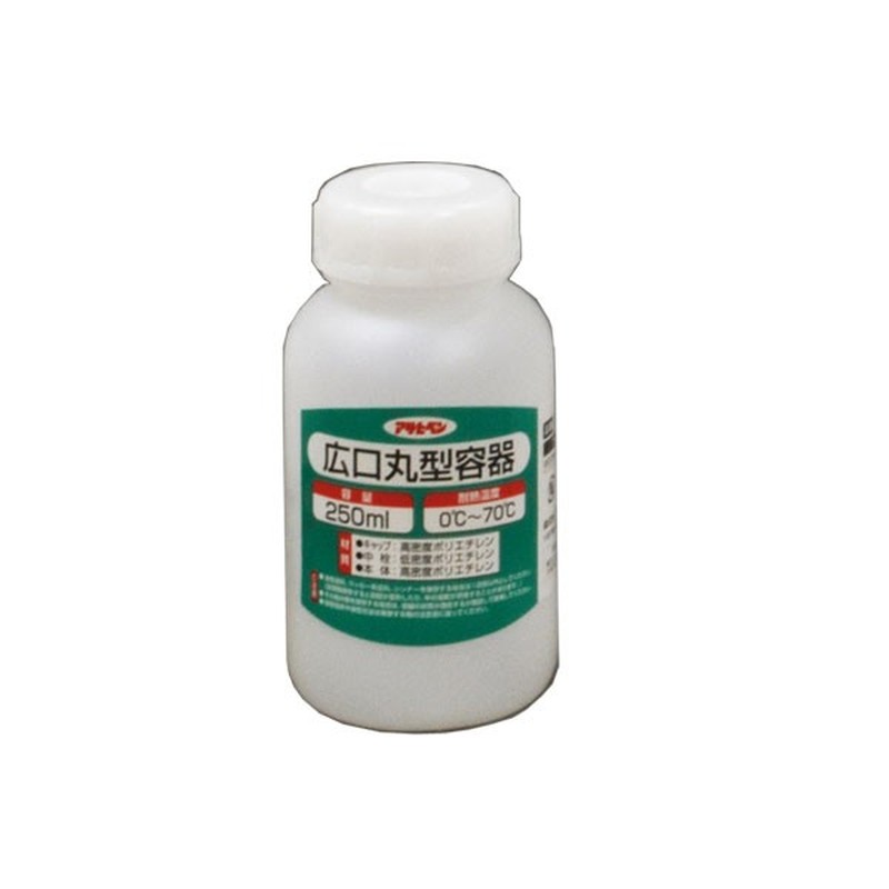 アサヒペン 9016294 広口丸型容器 250ml 1028-05 1個(ご注文単位1個)【直送品】
