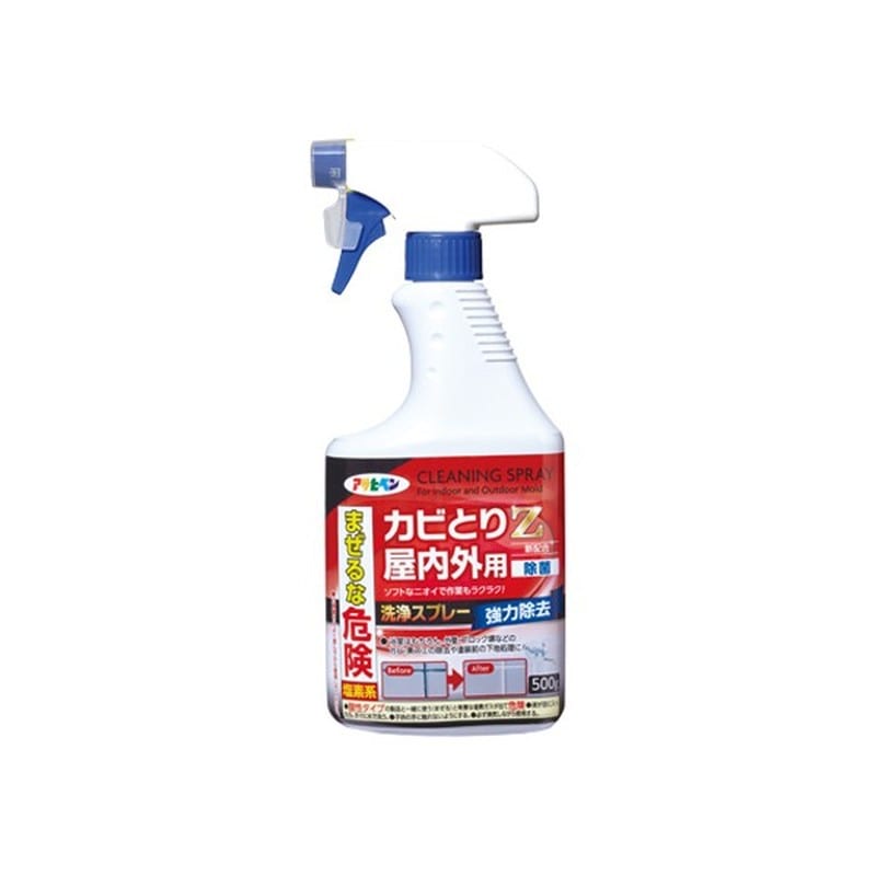 アサヒペン 9019203 カビとりZ 屋内外用 500G ハンドスプレー 1個（ご注文単位1個）【直送品】