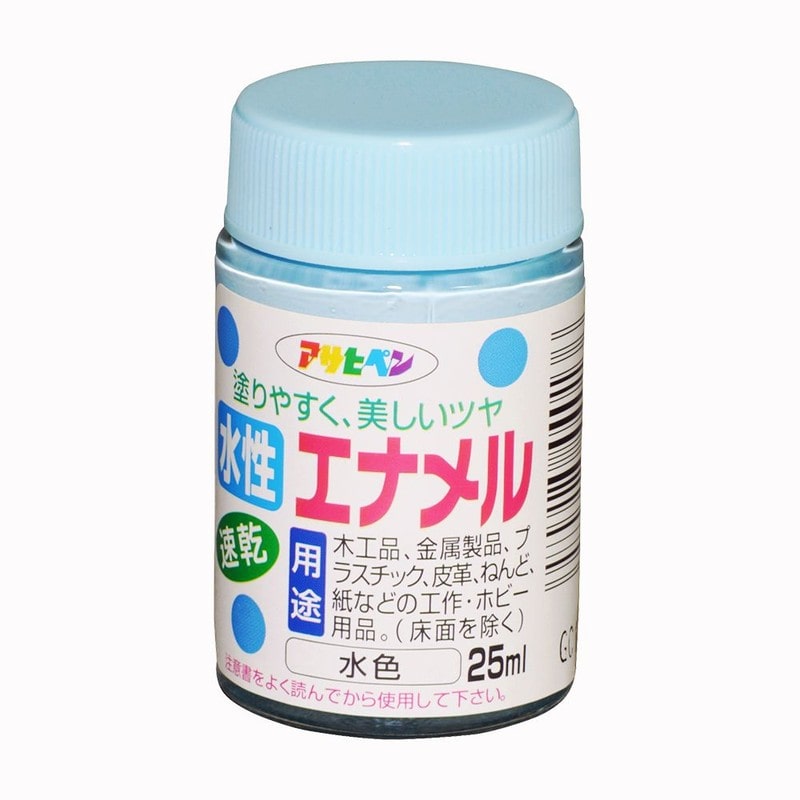 アサヒペン 9010813 水性エナメル 25ml 水色 1個（ご注文単位1個）【直送品】