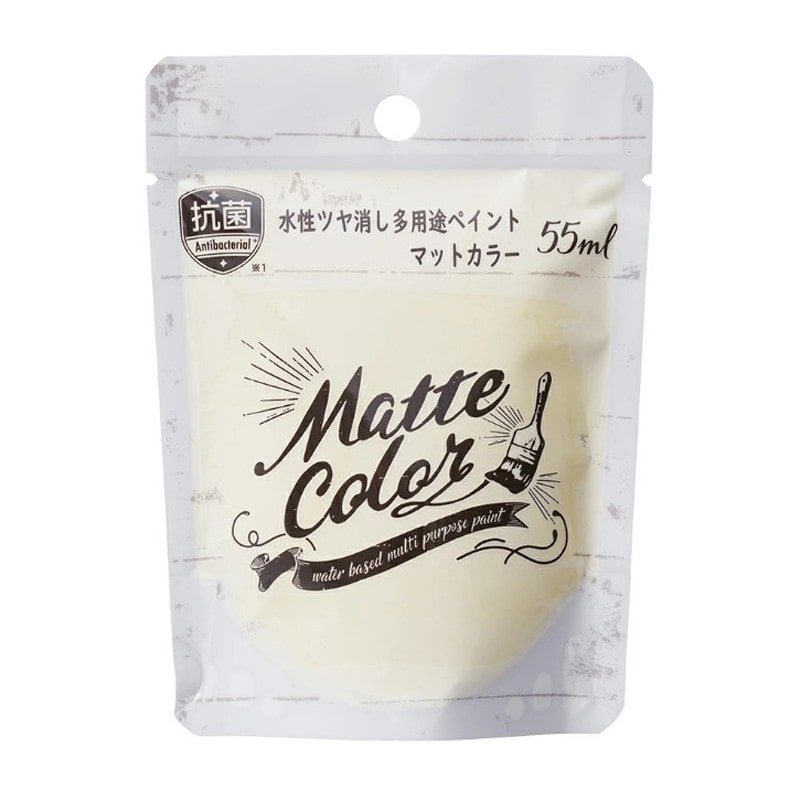 アサヒペン 9019053 水性多用途ペイントマットカラー IVWH 55ml 1個（ご注文単位1個）【直送品】