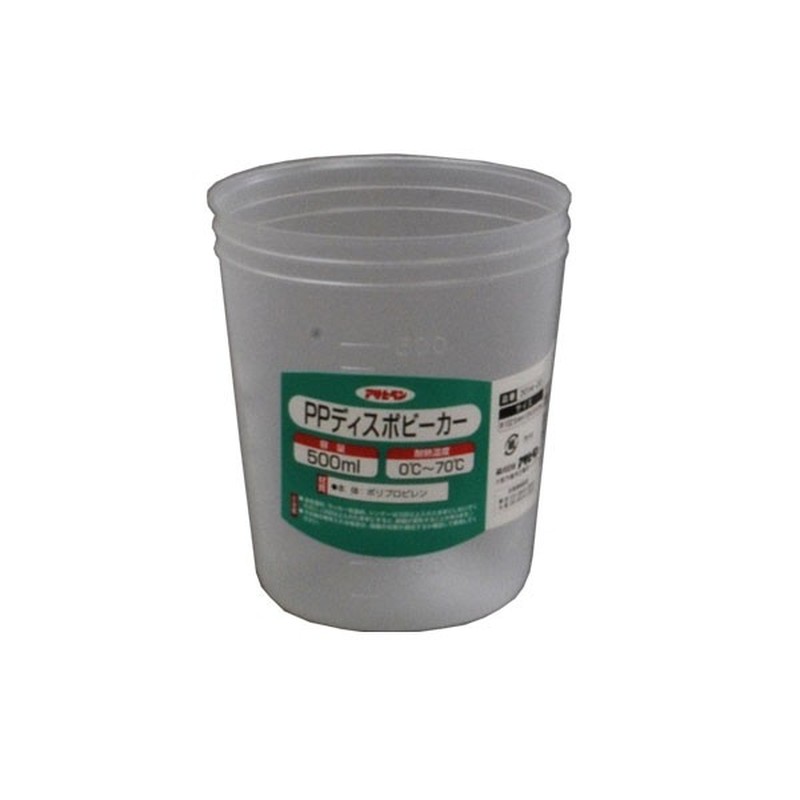 アサヒペン 9016187 PPディスポビーカー 500ml #3014-03 1個（ご注文単位1個）【直送品】