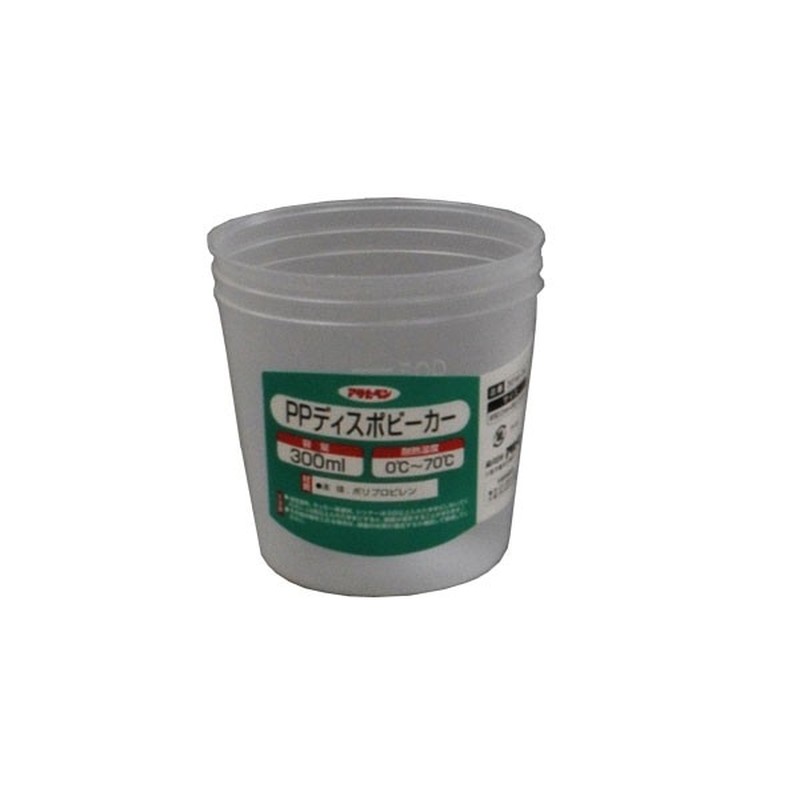 アサヒペン 9016188 PPディスポビーカー 300mL #3014-04 1個（ご注文単位1個）【直送品】