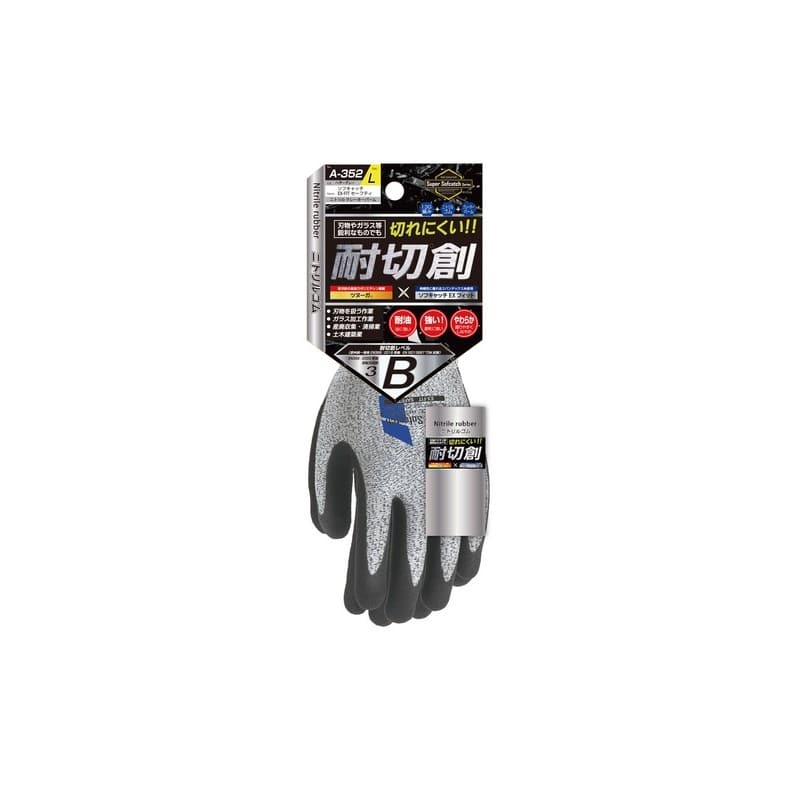 おたふく手袋 2115998 A-352 EX-FITニトリルクレーターヘザーS 1個（ご注文単位1個）【直送品】