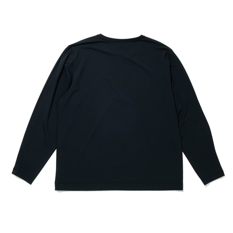 おたふく手袋 2118141 ハーフジップ クルーネックシャツ BK LLサイズ JW-743 1個（ご注文単位1個）【直送品】