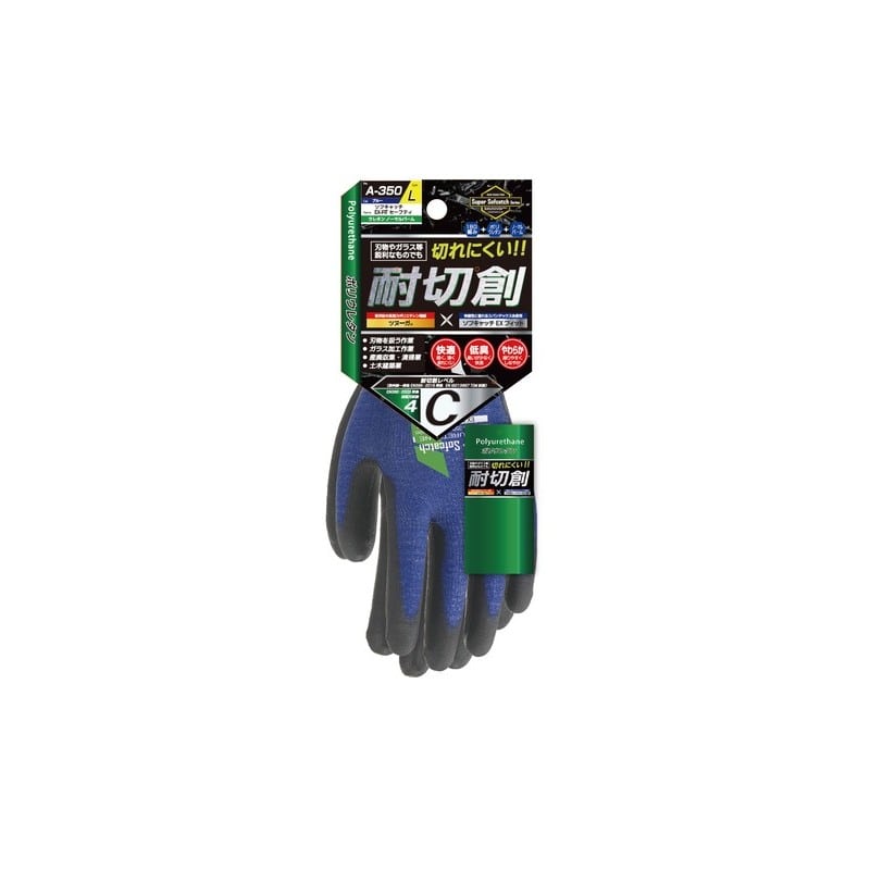おたふく手袋 2115991 A-350EX-FITウレタンノーマルパーム青M 1個（ご注文単位1個）【直送品】