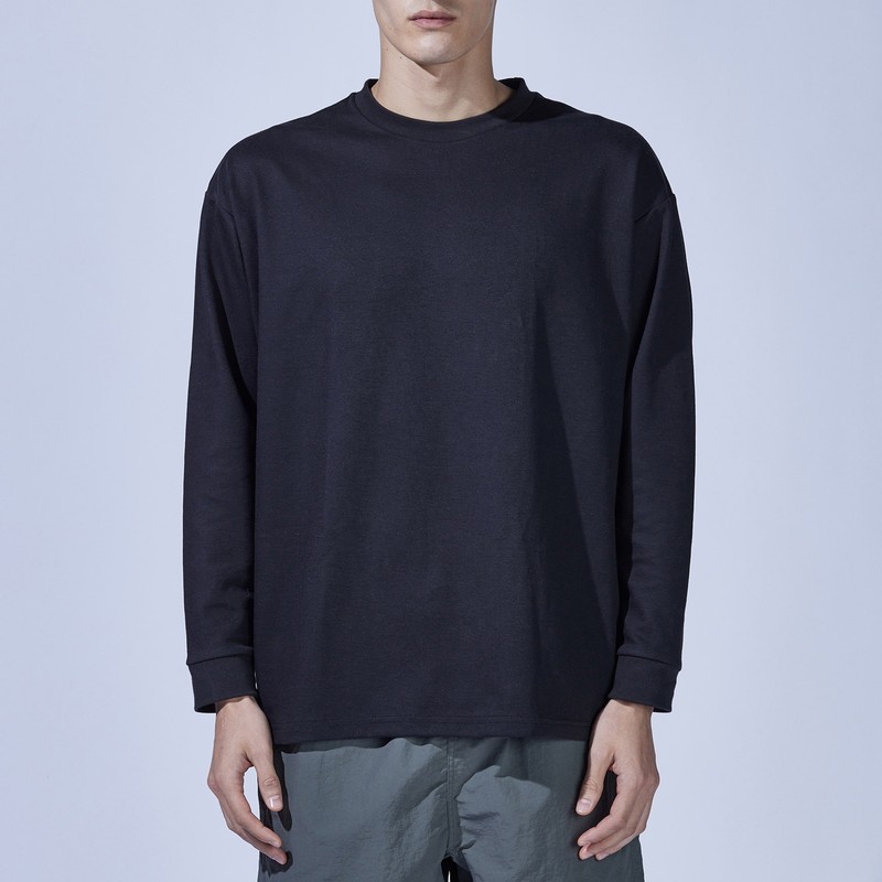おたふく手袋 2117411 オーバーサイズロングスリーブクールTシャツBKLL FB-701 1個（ご注文単位1個）【直送品】