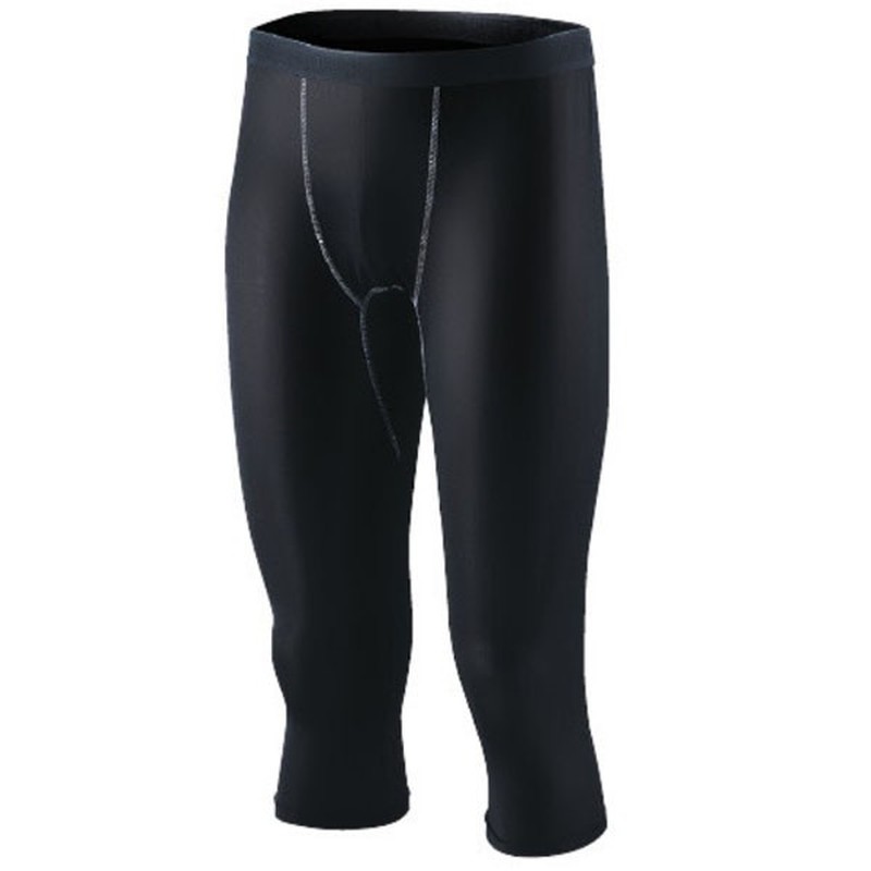 おたふく手袋 2113899 JW-631 黒 S パワテコ 7分丈パンツ 1個(ご注文単位1個)【直送品】
