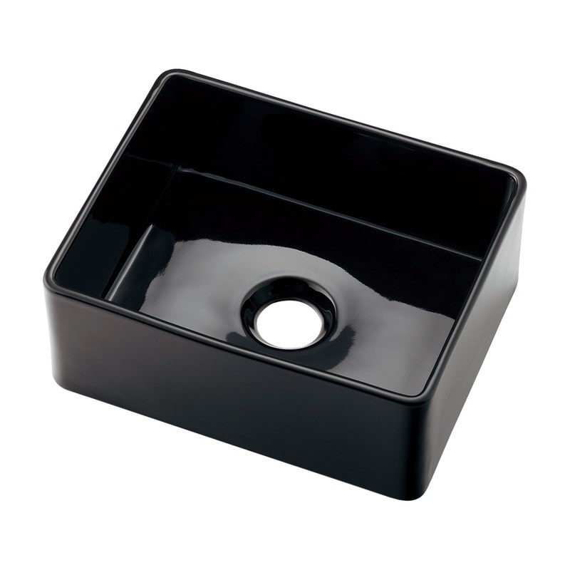 カクダイ 2236217 角型手洗器 ブラック 493-272-D 1個(ご注文単位1個)【直送品】
