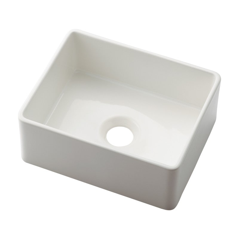 カクダイ 2236218 角型手洗器 ホワイト 493-272-W 1個(ご注文単位1個)【直送品】