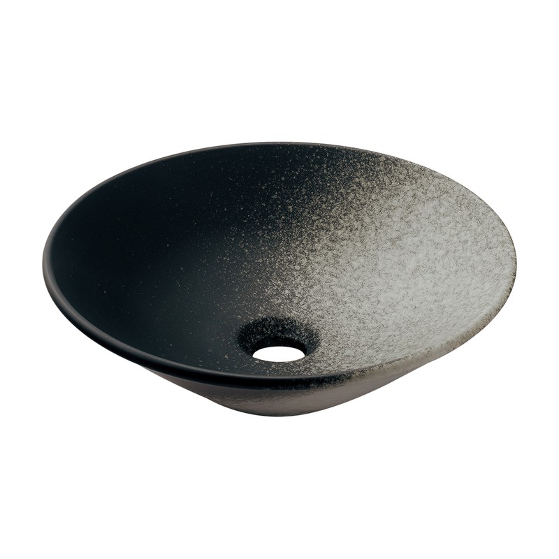 カクダイ 2236203 丸型手洗器 白窯肌 493-266-DW 1個（ご注文単位1個）【直送品】