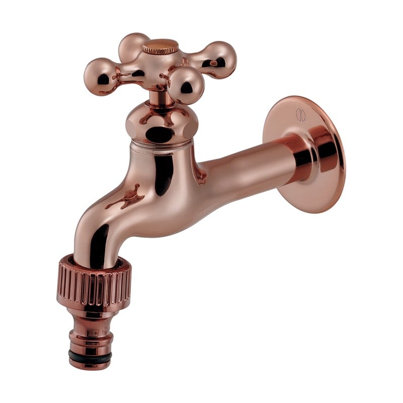 カクダイ 2237459 横水栓ロングブラウン 701-121B-BR 1個（ご注文単位1個）【直送品】