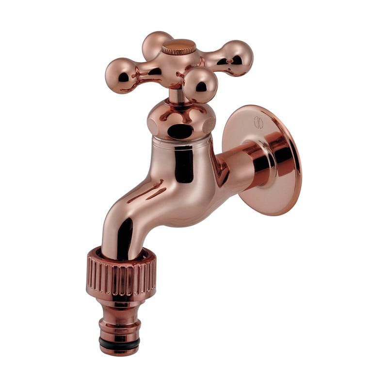カクダイ 2237455 横水栓カッパーブラウン 701-121A-BR 1個（ご注文単位1個）【直送品】