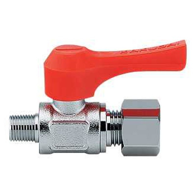 カクダイ 2227365 651-906-1/8×6.0 ミニボールバルブ #651-906-1/8X6.0 1個（ご注文単位1個）【直送品】