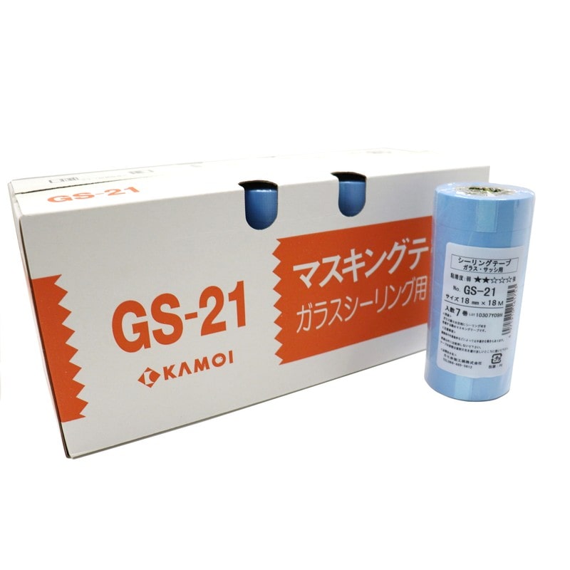カモ井加工紙 9035035 ガラスサッシ用マスキングテープ 18mm×18m #161883 1個（ご注文単位1個）【直送品】