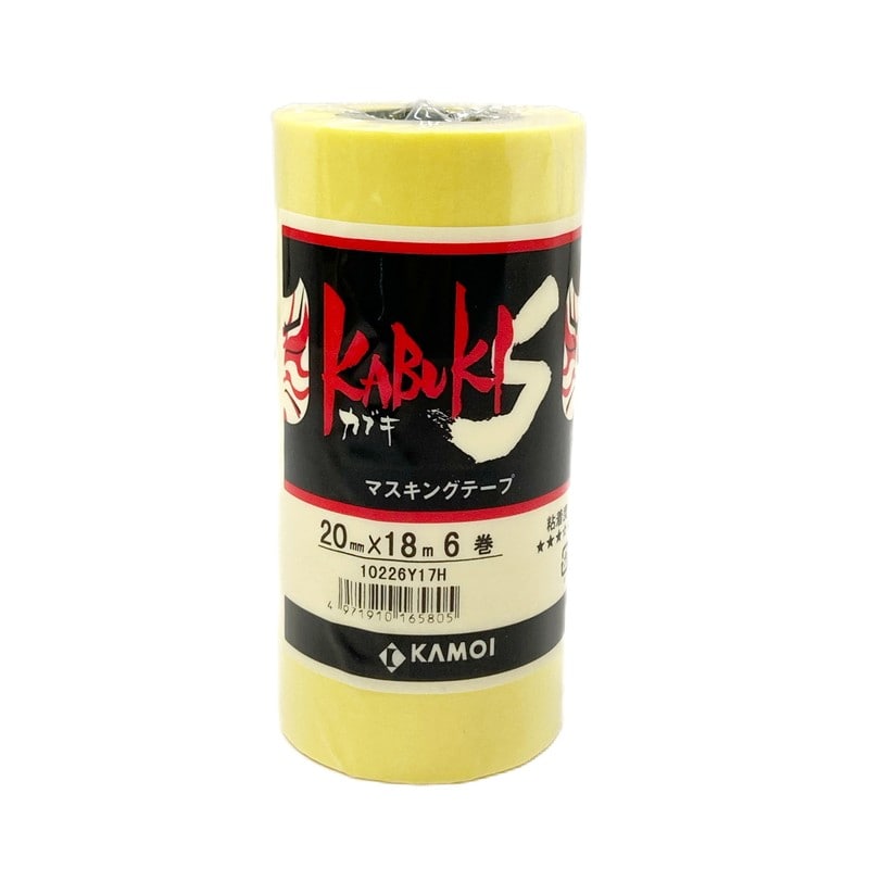カモ井加工紙 9034812 車両塗装用マスキングテープカブキS20mm×18m #165805 1個（ご注文単位1個）【直送品】