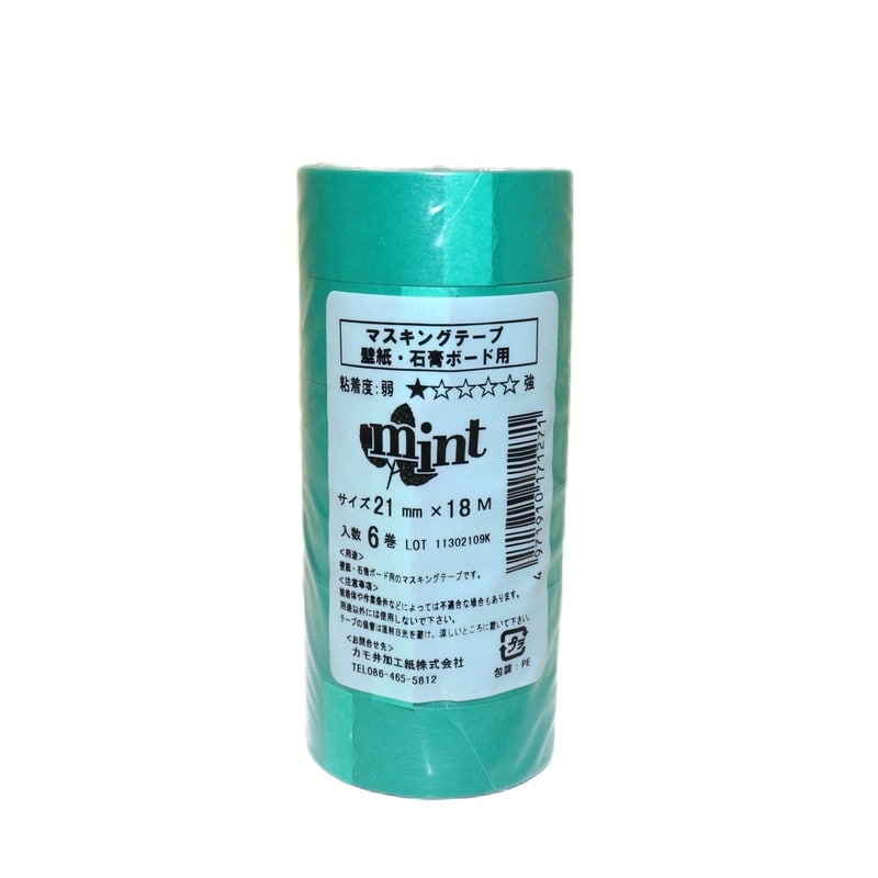 カモ井加工紙 9034917 壁紙石膏ボード用マスキングテープ 21mm×18m #171271 1個（ご注文単位1個）【直送品】