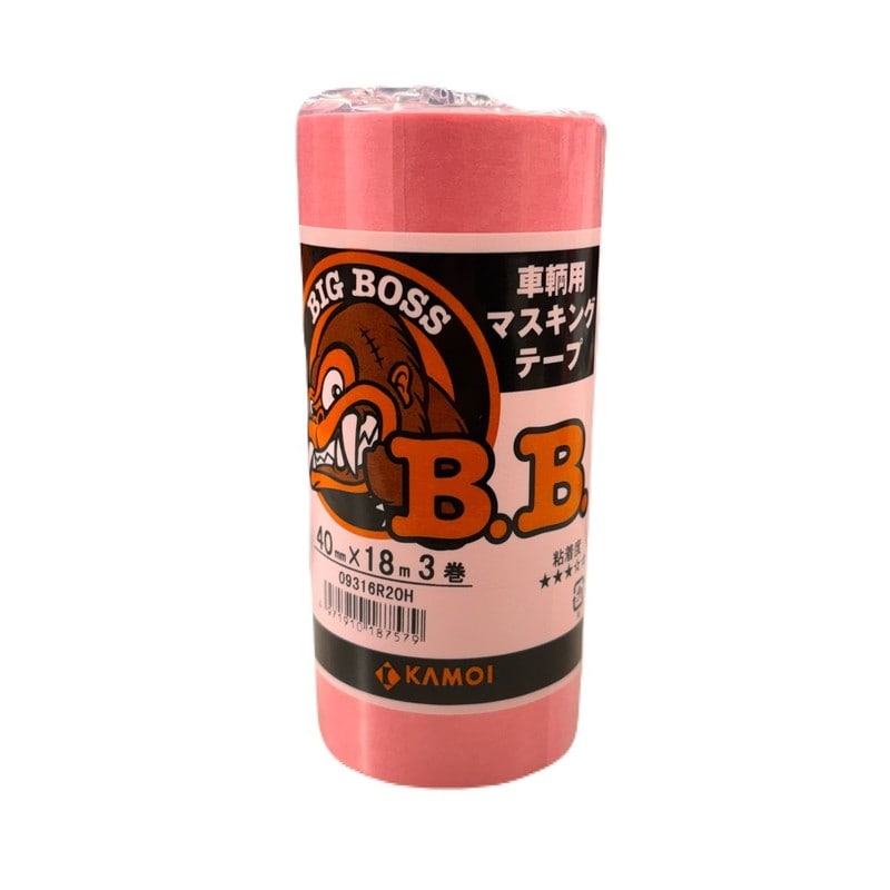 カモ井加工紙 9034833 車両塗装用マスキングテープ 40mm×18m #187579 1個（ご注文単位1個）【直送品】