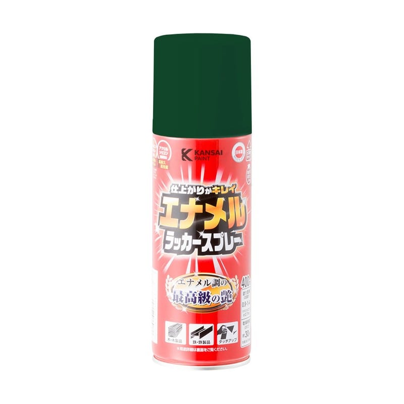 カンペハピオ 9025102 エナメルラッカSP グリーン 400ML 1個（ご注文単位1個）【直送品】