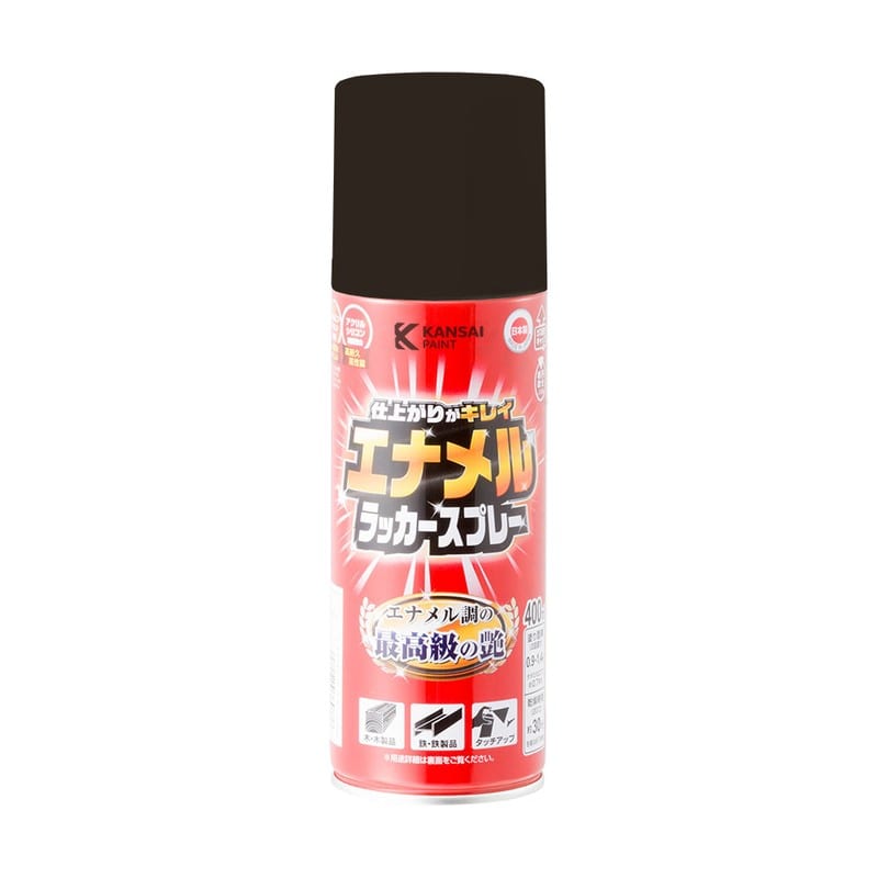 カンペハピオ 9025103 エナメルラッカSP ダークブラウン 400ML 1個（ご注文単位1個）【直送品】