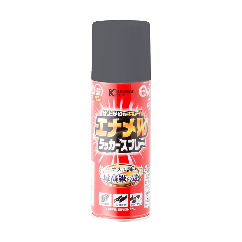 カンペハピオ 9025105 エナメルラッカSP グレー 400ML 1個（ご注文単位1個）【直送品】