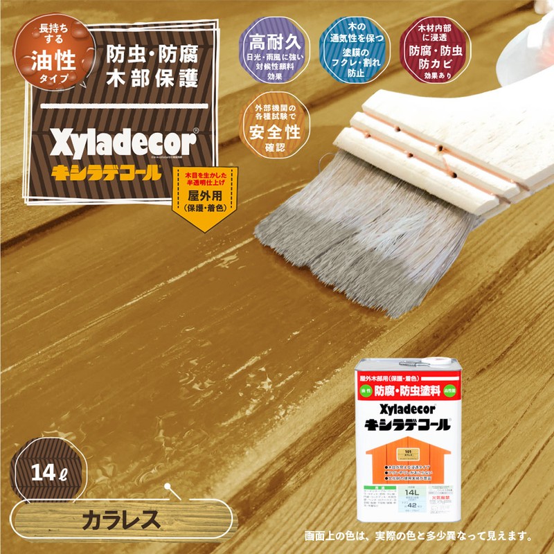 カンペハピオ 9001791 キシラデコール カラレス 14L #00017670100000 1個（ご注文単位1個）【直送品】