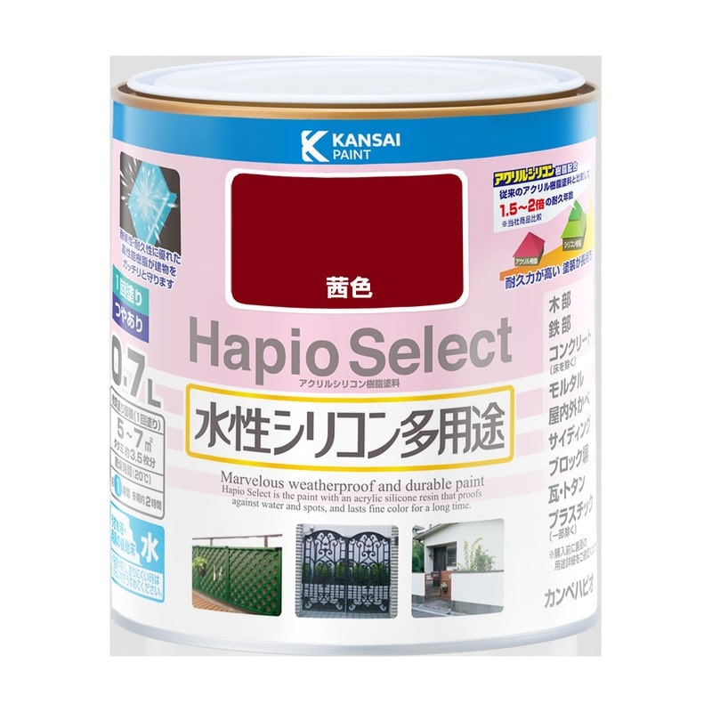 カンペハピオ 9000080 ハピオセレクト 茜色 0.7L #00017650301007 1個(ご注文単位1個)【直送品】