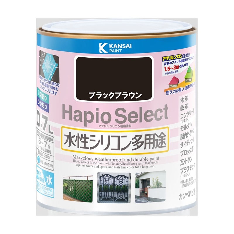 カンペハピオ 9000086 ハピオセレクト ブラックブラウン 0.7L #00017650401007 1個(ご注文単位1個)【直送品】