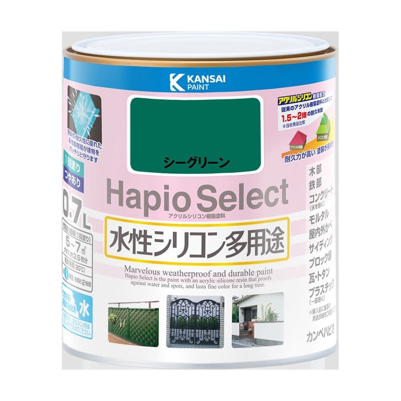 カンペハピオ 9000089 ハピオセレクト シーグリーン 0.7L #00017650411007 1個(ご注文単位1個)【直送品】